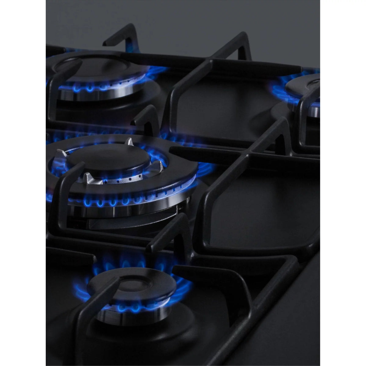 Black 5 Burner Gas Cooktop with Cast Iron Grates X286499