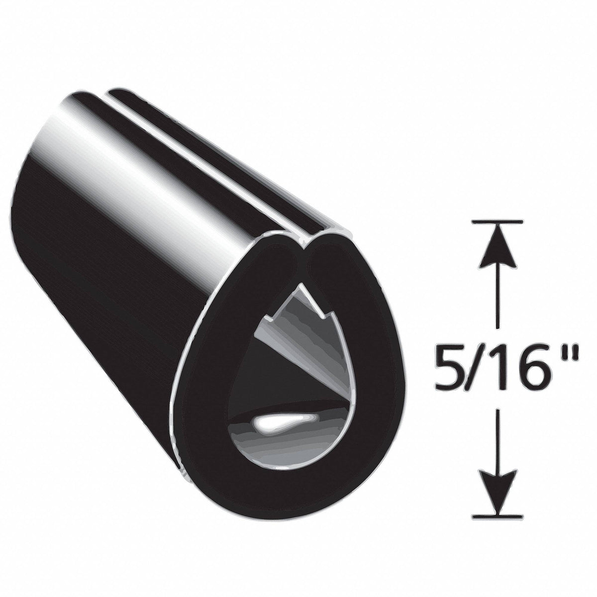 Black Edge Guard 5/16 in. H733928