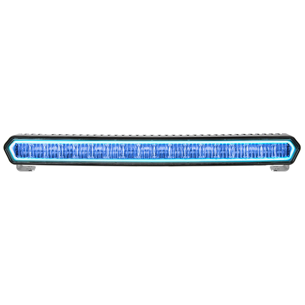 20 inch LED Light Bar Black Blue Halo Off Road I171006