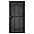 36 in. x 80 in. Black Steel Security Door with Expanded Metal Screen R103