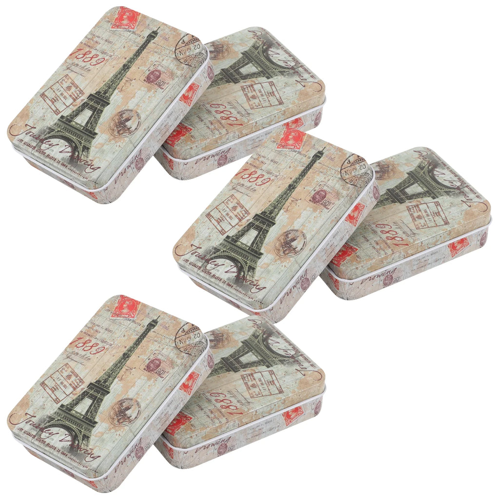 6 Pcs Clear Desktop Storage Boxes C537