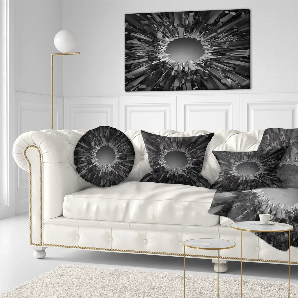 Abstract Throw Pillow 18 in. x 18 in. U7637