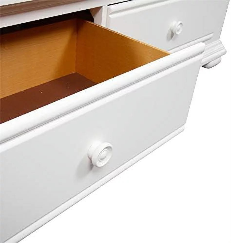King Storage Bed in Oyster White J731