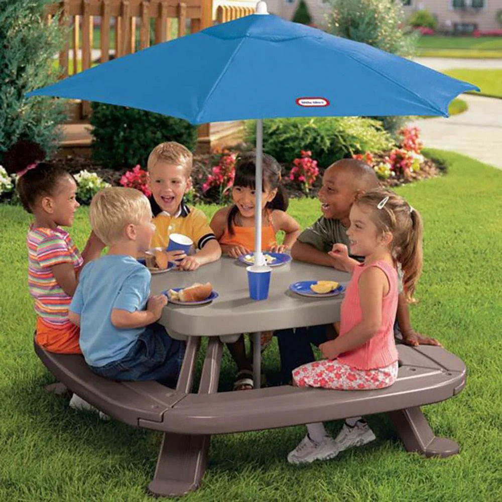 Kids Picnic Table with Umbrella X19339