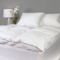 White Cotton Down and Goose Featherbed, Full N7318