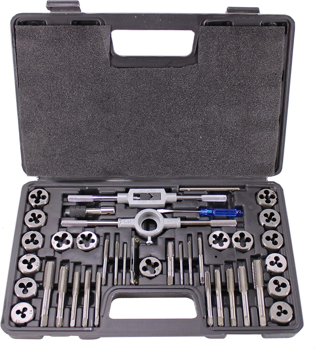 60 PCS Metric Tap and Die Set with Storage Case L6757