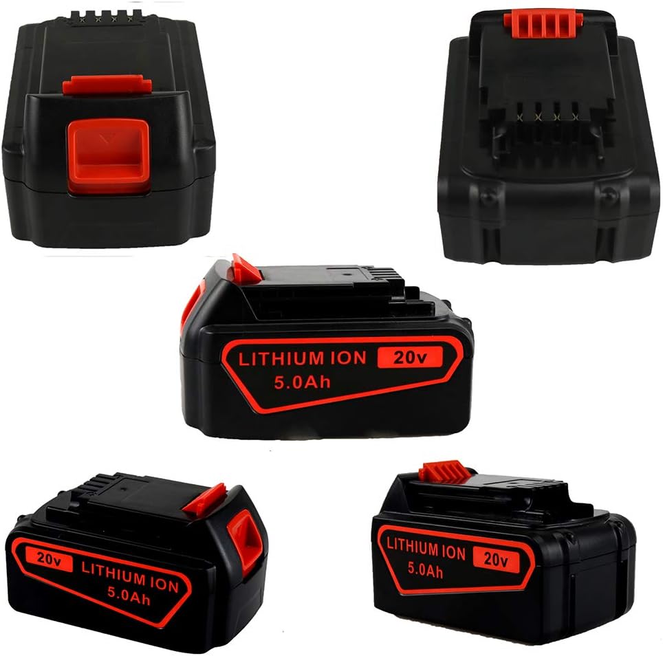 20V 5.0Ah Replacement Battery and Charger Pack of 2 A113745
