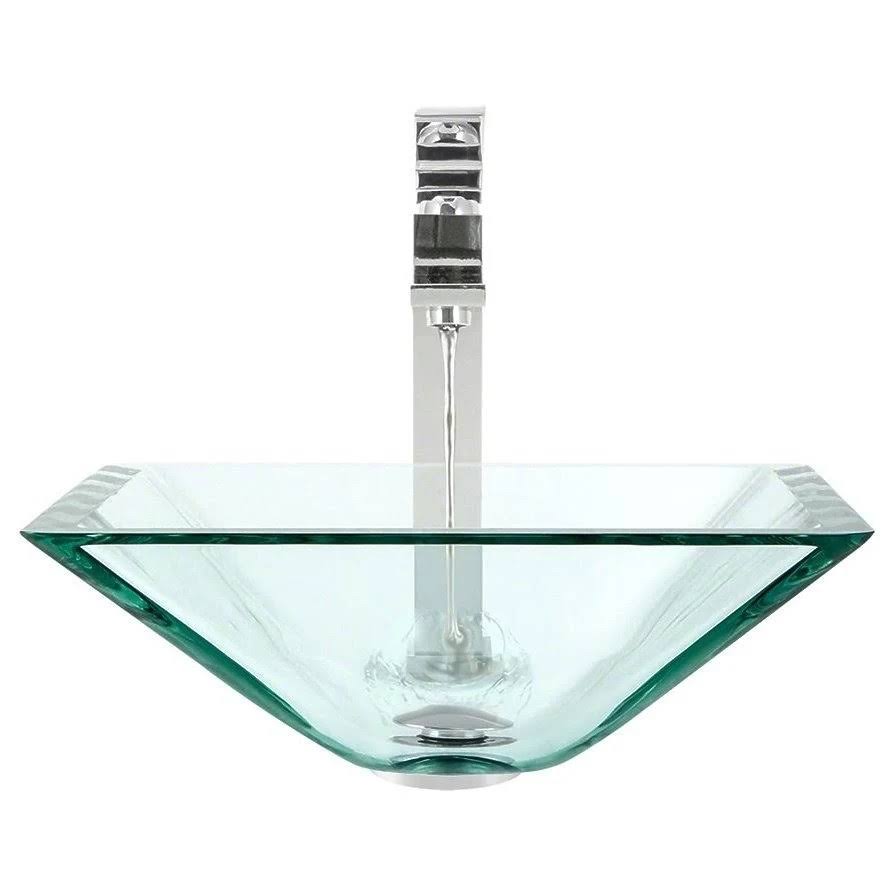 Crystal Chrome Vessel Faucet Ensemble I66889
