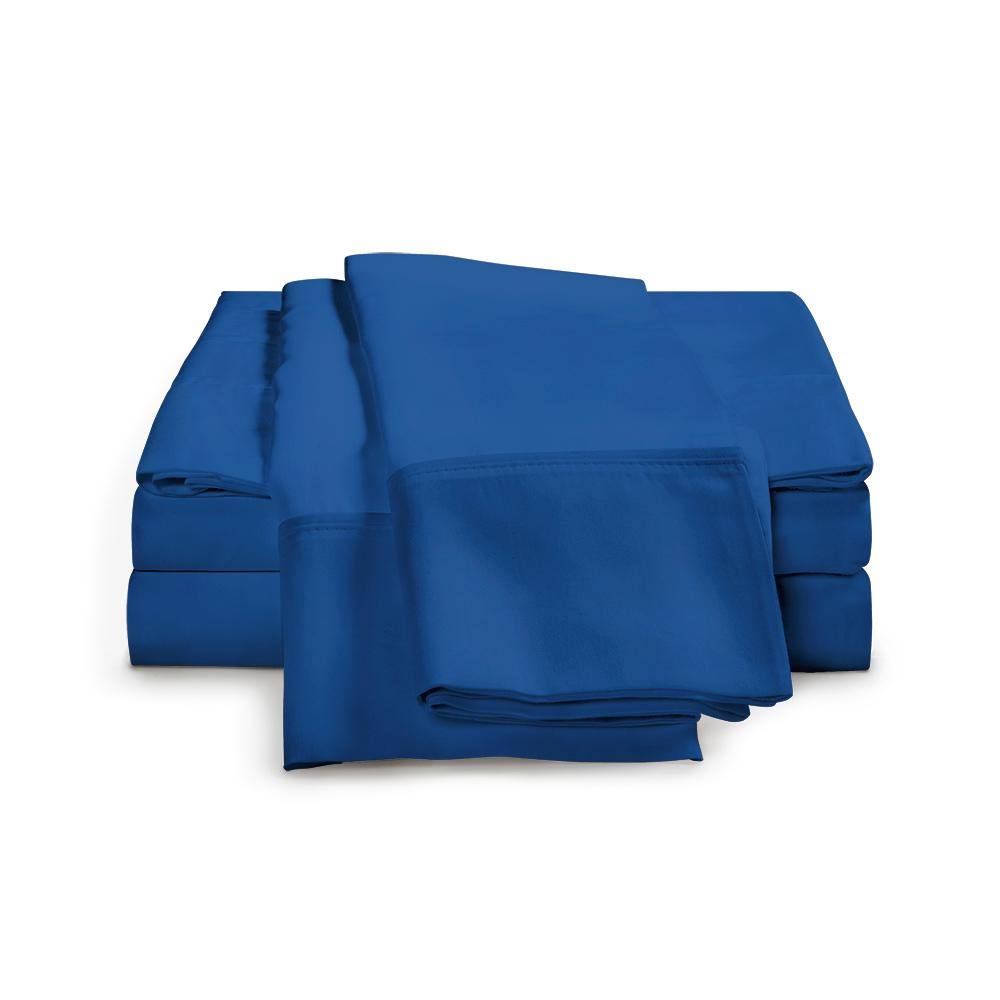 Smoke Blue 4 Piece Rayon from Bamboo Sheet Set, California King B90287