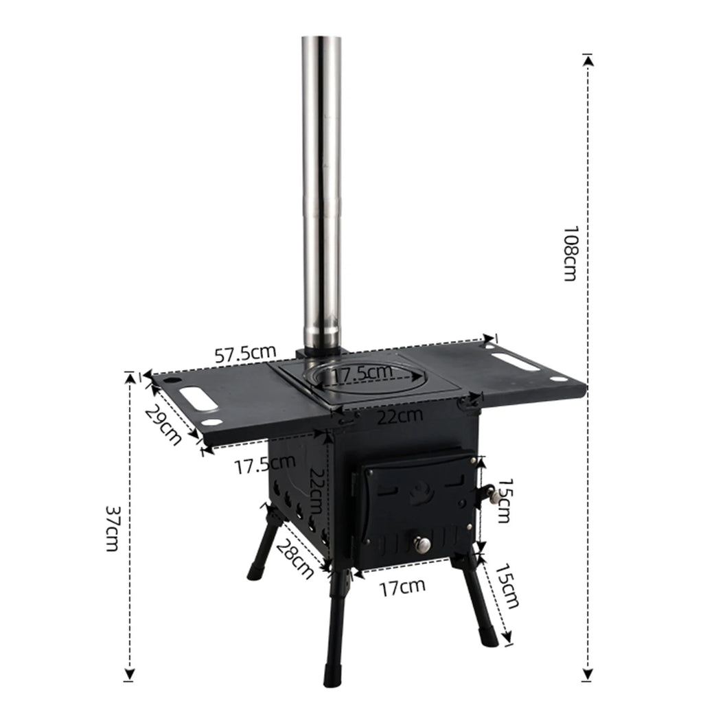 Portable Camping Wood Burning Stove A176582