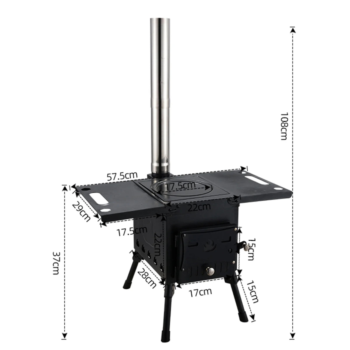 Portable Camping Wood Burning Stove A176582