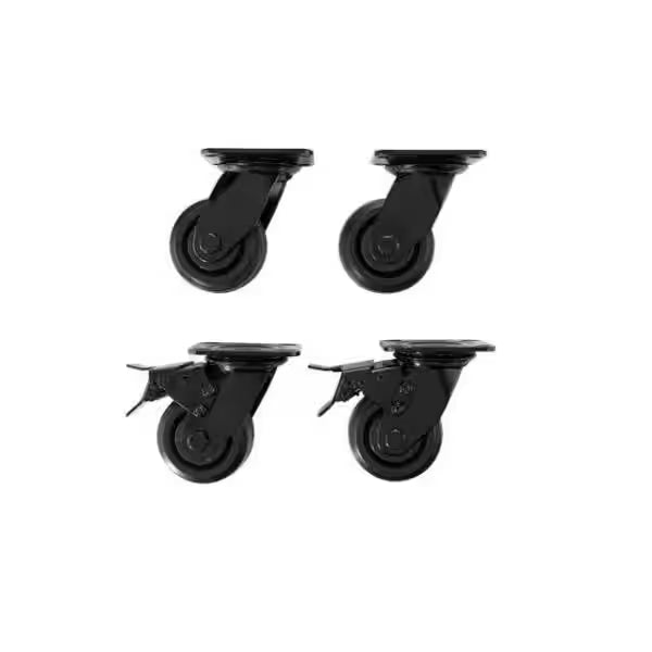 4 in. Caster Kit for Welded Steel Garage Base Cabinets G153575