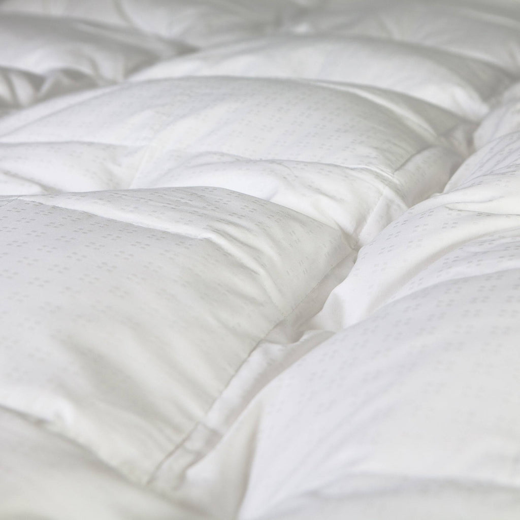 White Cotton Down and Goose Featherbed, Full N7318