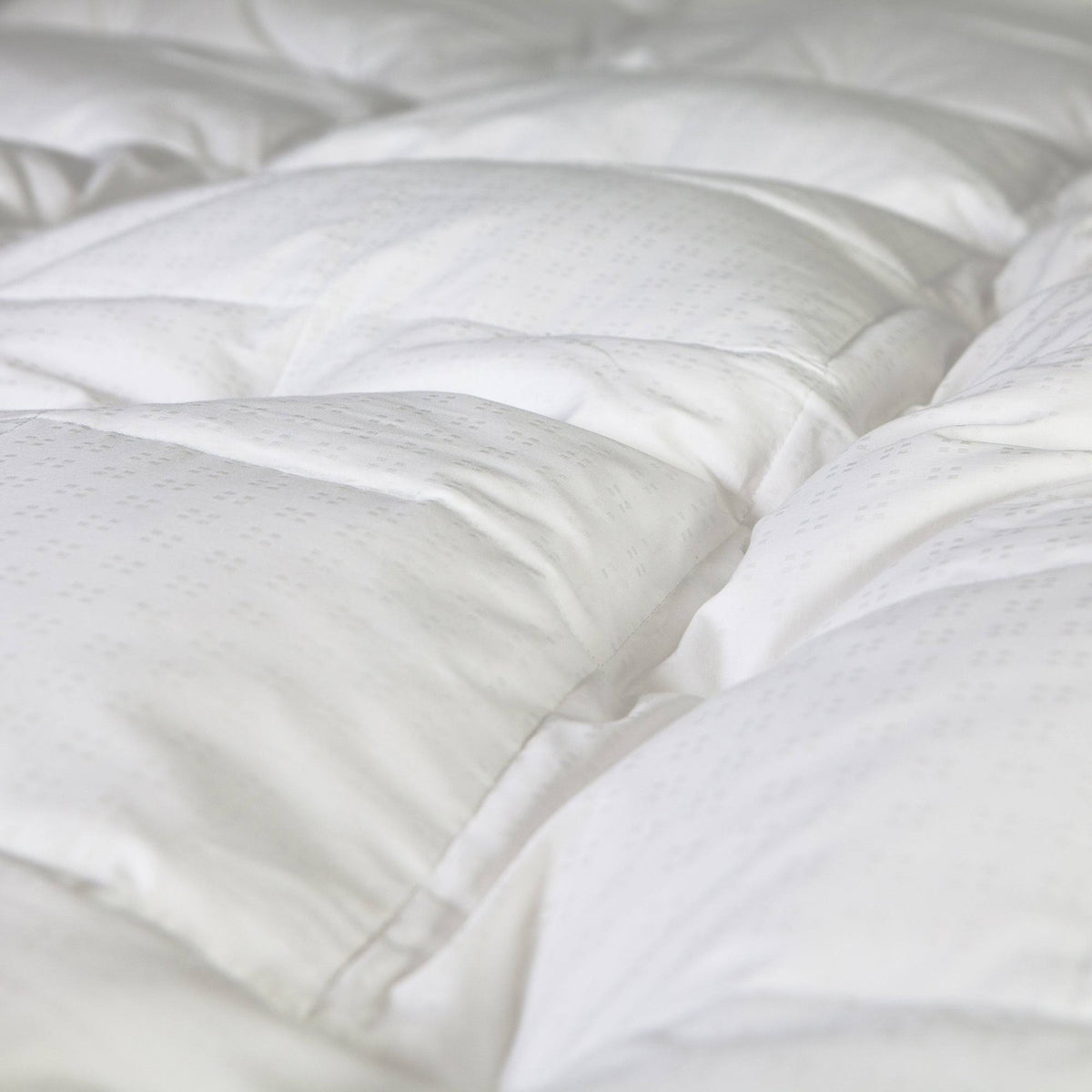 White Cotton Down and Goose Featherbed, Full N7318