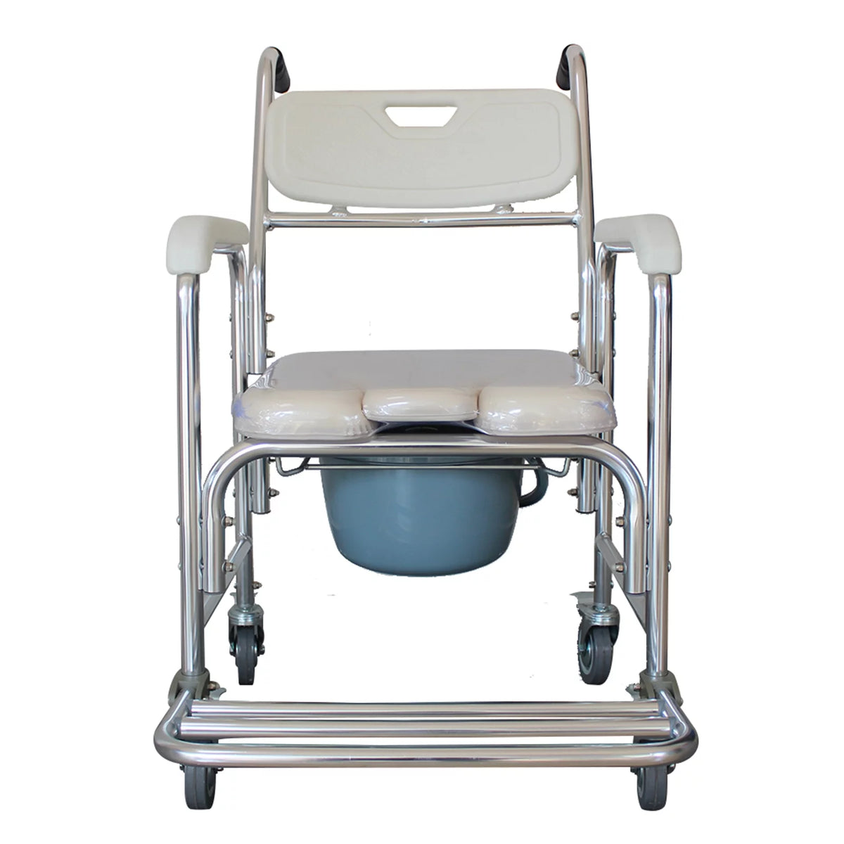 4 in 1 Rolling Shower Commode Chair with Braking Casters B72928