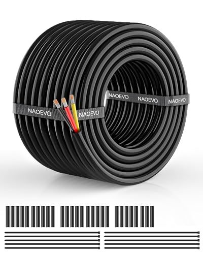 10 Gauge 2 Conductor Tinned Copper Electrical Wire 15FT V36373