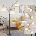 3 Head Arc Floor Lamp with 3 LED Bulbs K119