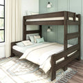 Barnwood Brown Twin XL Over Queen Platform Bunk Bed Y189338