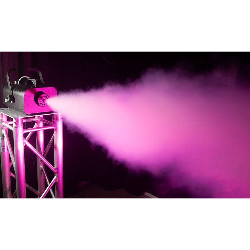 Black 1000 W Mobile Fog Machine with Wireless Remote Control S316