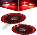Red LED RV Tail Lights with Backup Reverse Lights and License Plate Light R151433