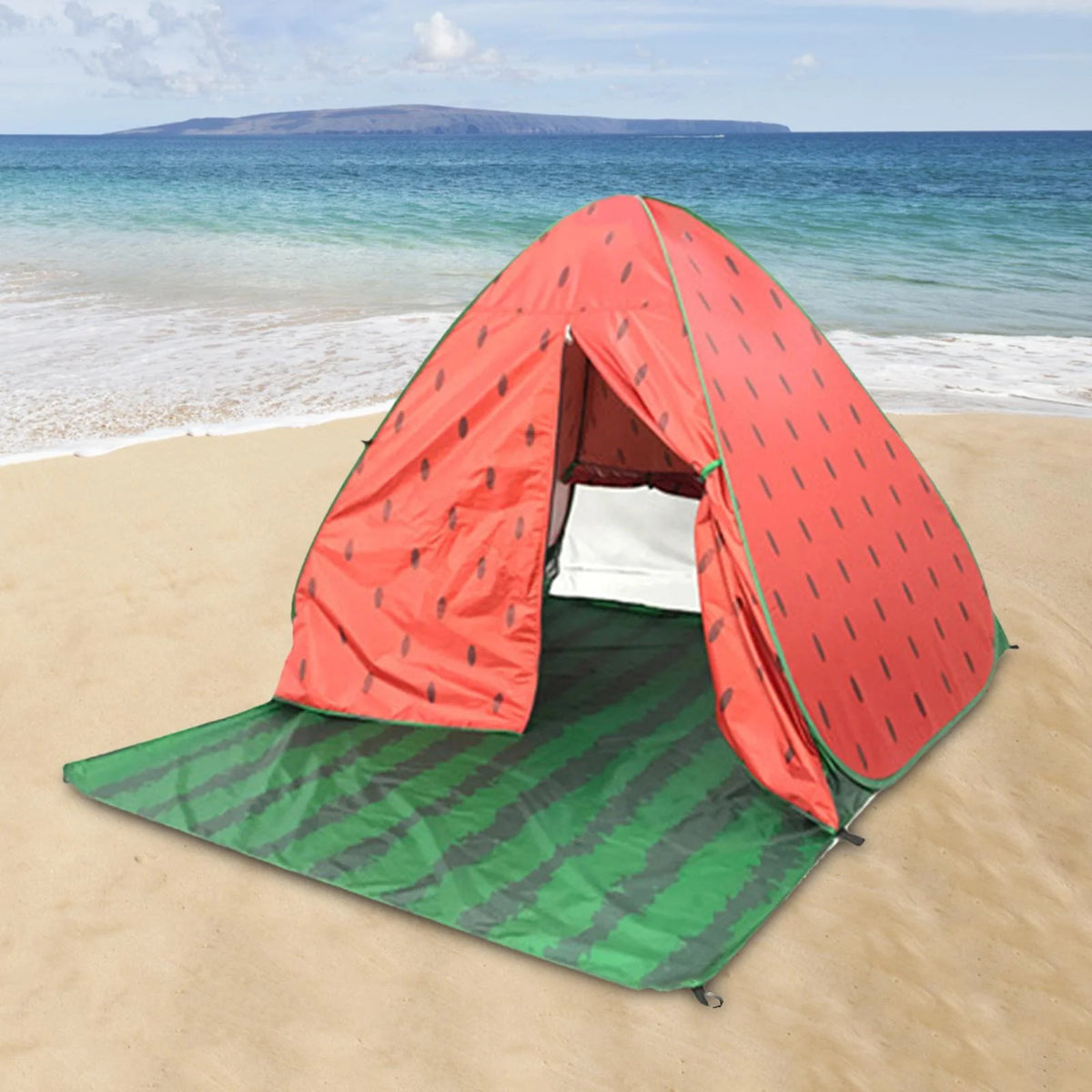 Beach Sun Protection Camping Tent with 6 Tent Stakes X825328