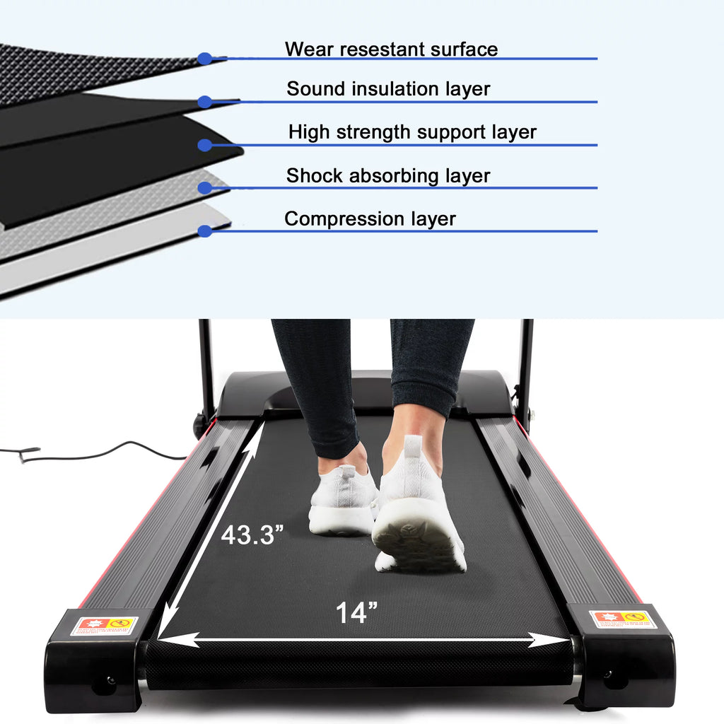 2.5HP Folding Treadmill with Incline G168