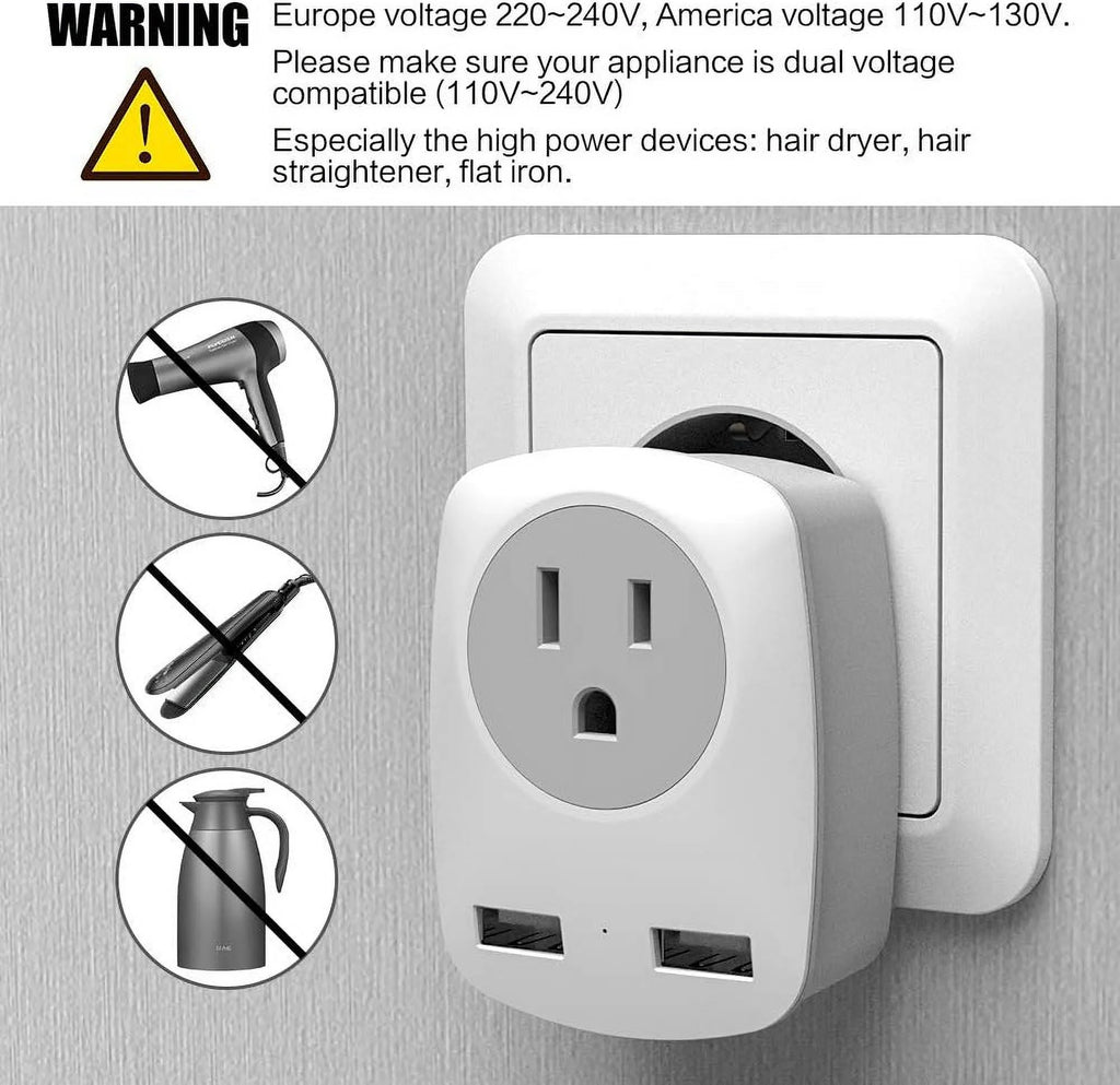 European Travel Plug Adapter Type C E7516