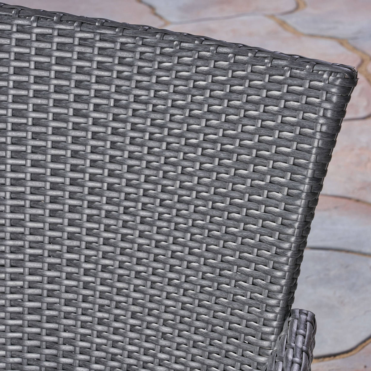 3 Piece Acacia Wood and Wicker Bistro Set M2179