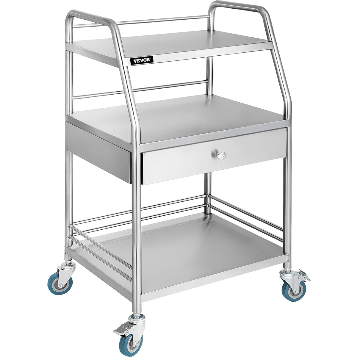 Stainless Steel Utility Cart with Wheels C333
