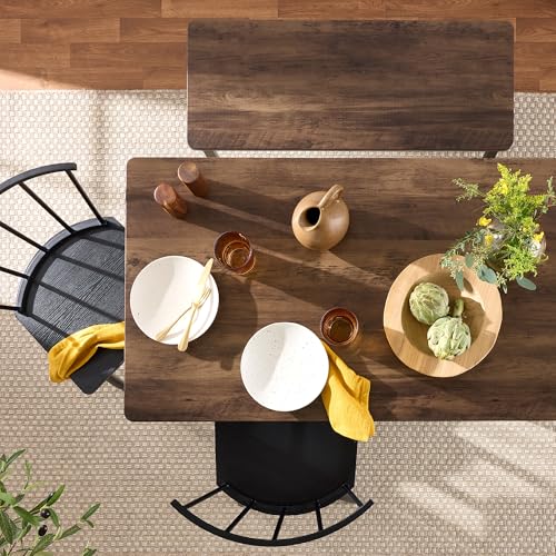 4-Piece Dining Table Set with 2 Chairs and Bench Q99470