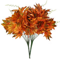 Yellow Maple Leaves Artificial Flowers Stems T25885