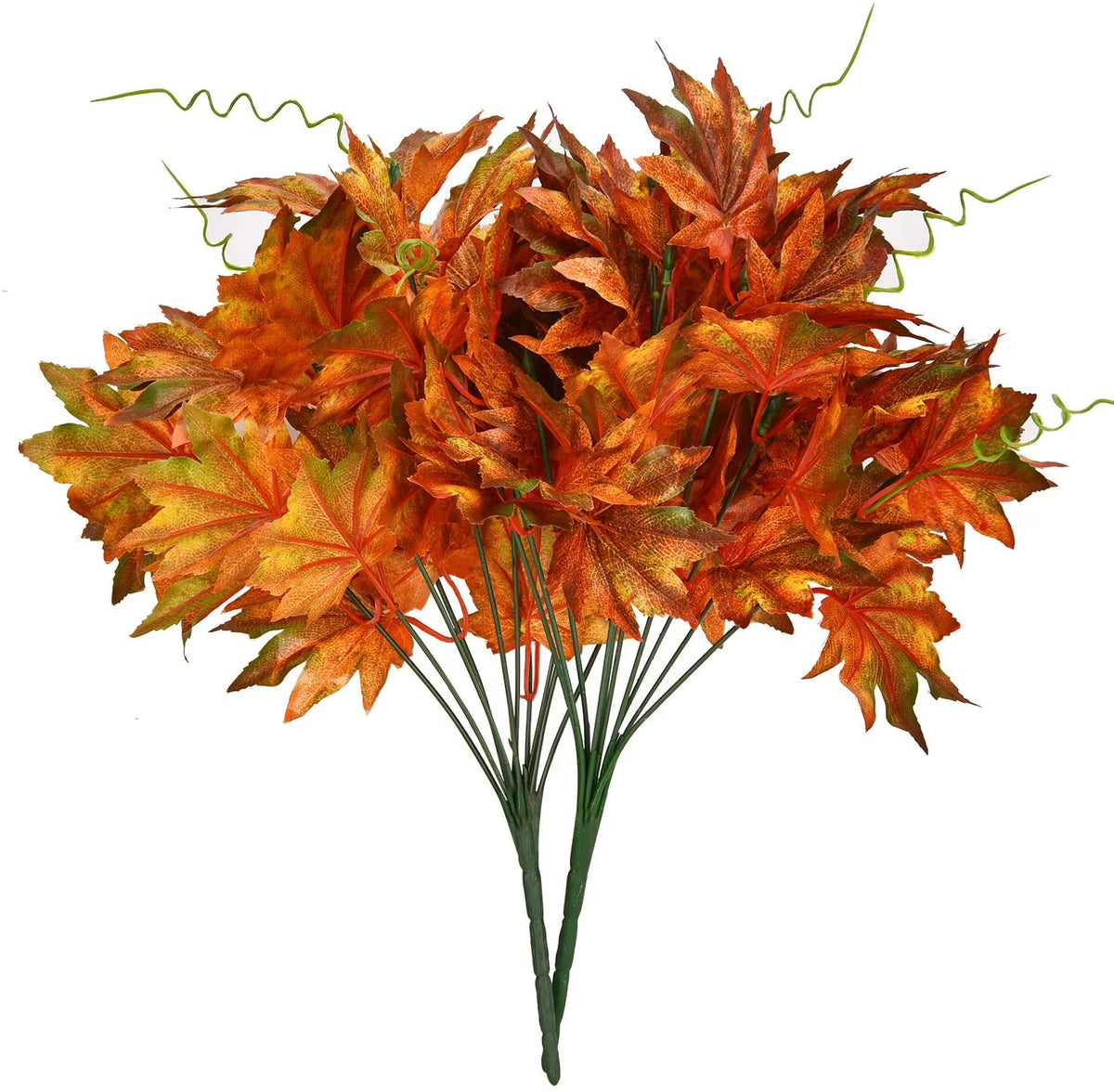 Yellow Maple Leaves Artificial Flowers Stems T25885