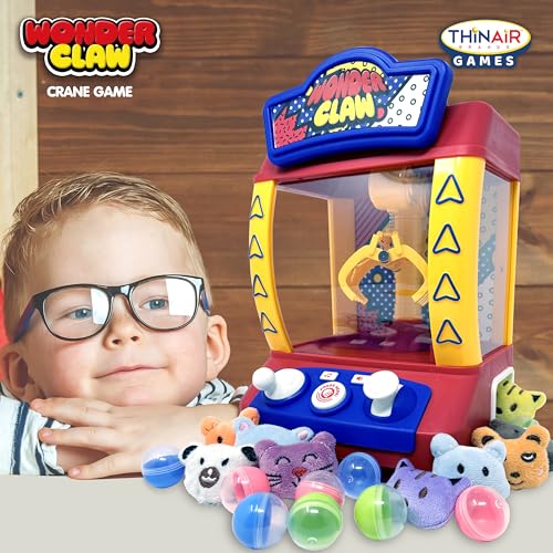 Claw Machine Crane Game with 9 Stuffed Animal Prizes and 9 Balls N76199