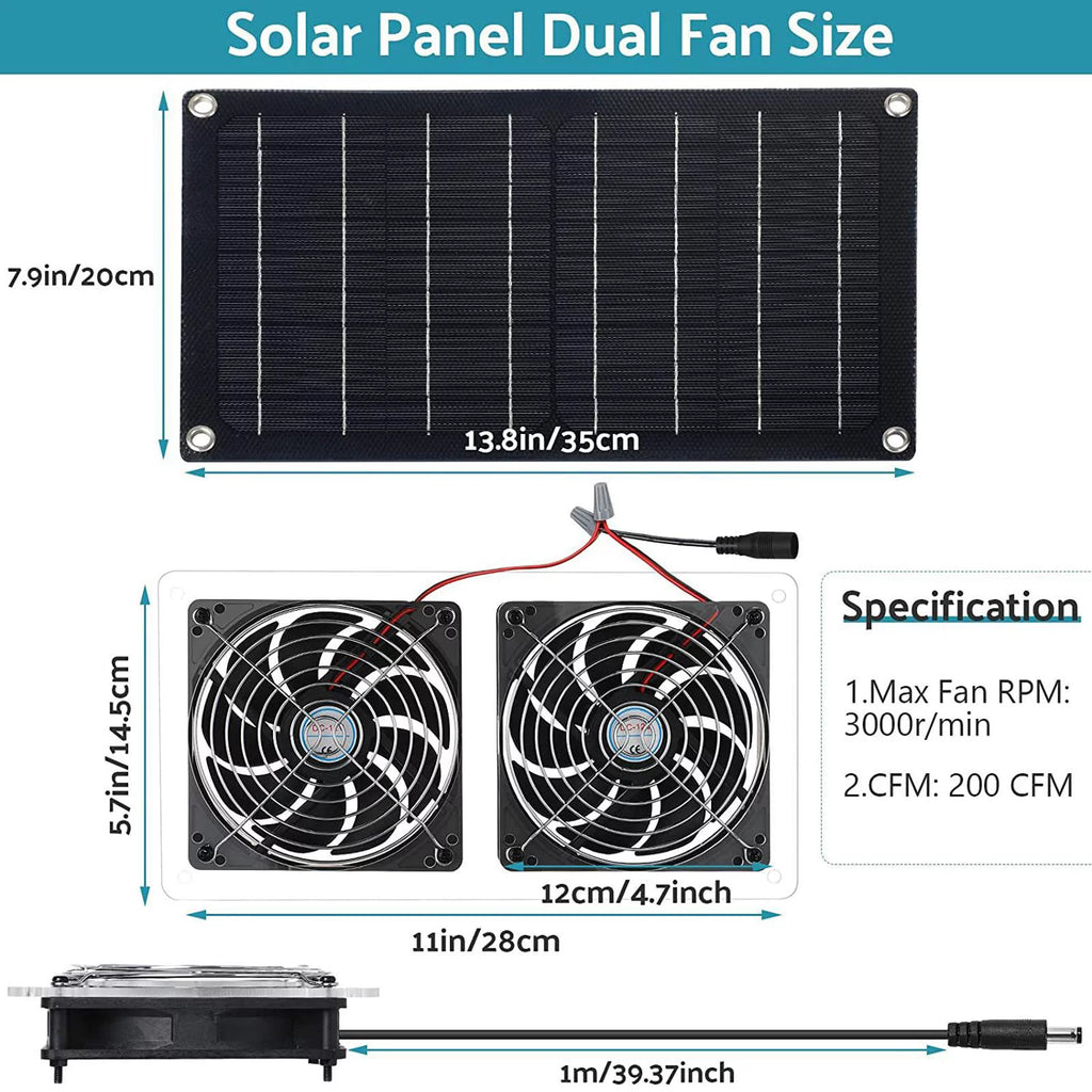 Waterproof Solar Fan Ventilator I68528