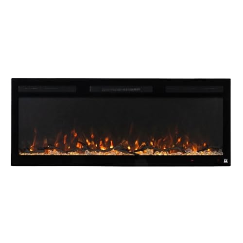 46 Inch Wide Electric Fireplace with Heater and WiFi W940