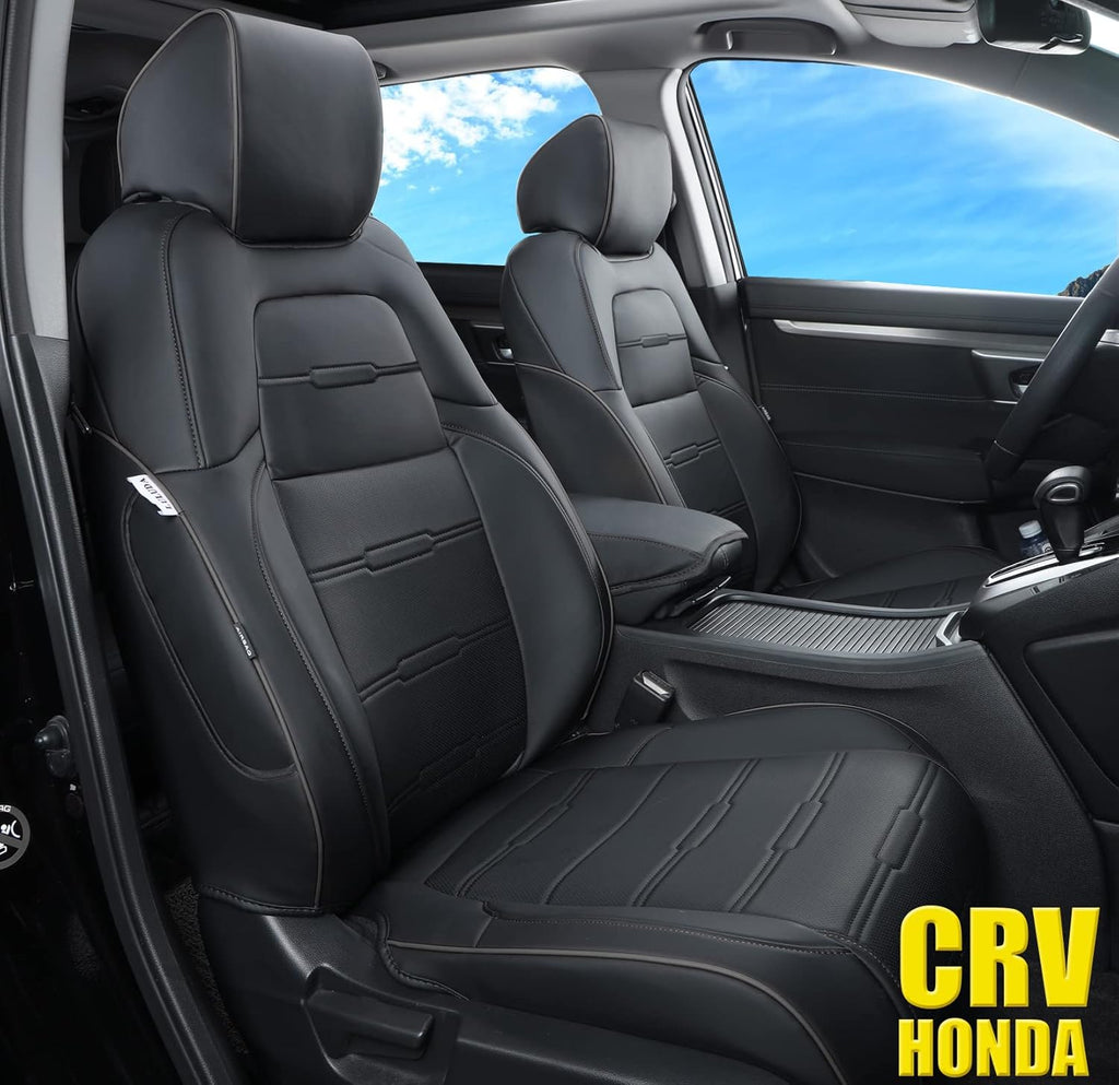 Custom Fit Waterproof Faux Leather Car Seat Covers Full Set W16837