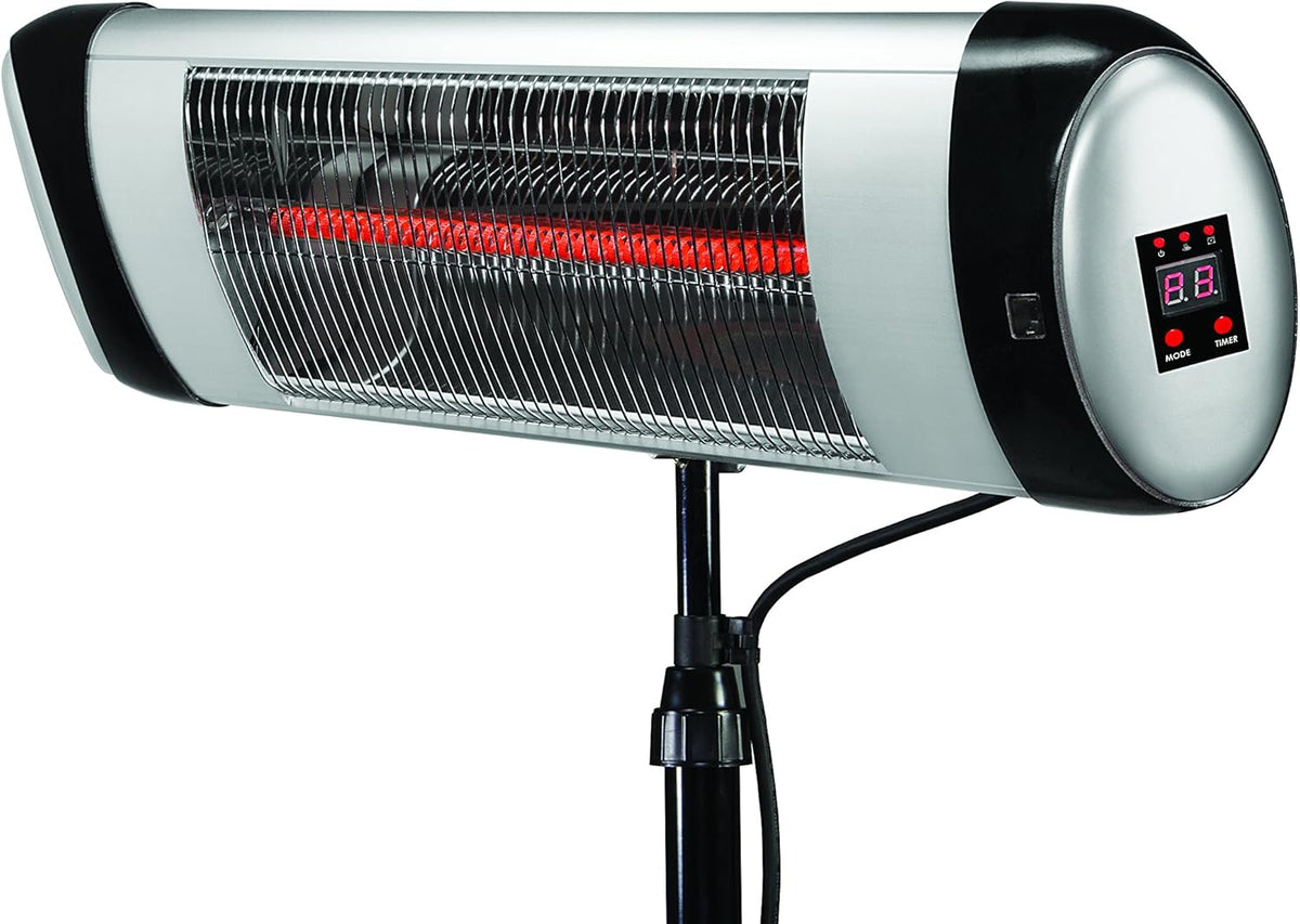 Aluminum Outdoor 3-in-1 Space Heater and Air Purifier with Digital Display and Remote Control W768