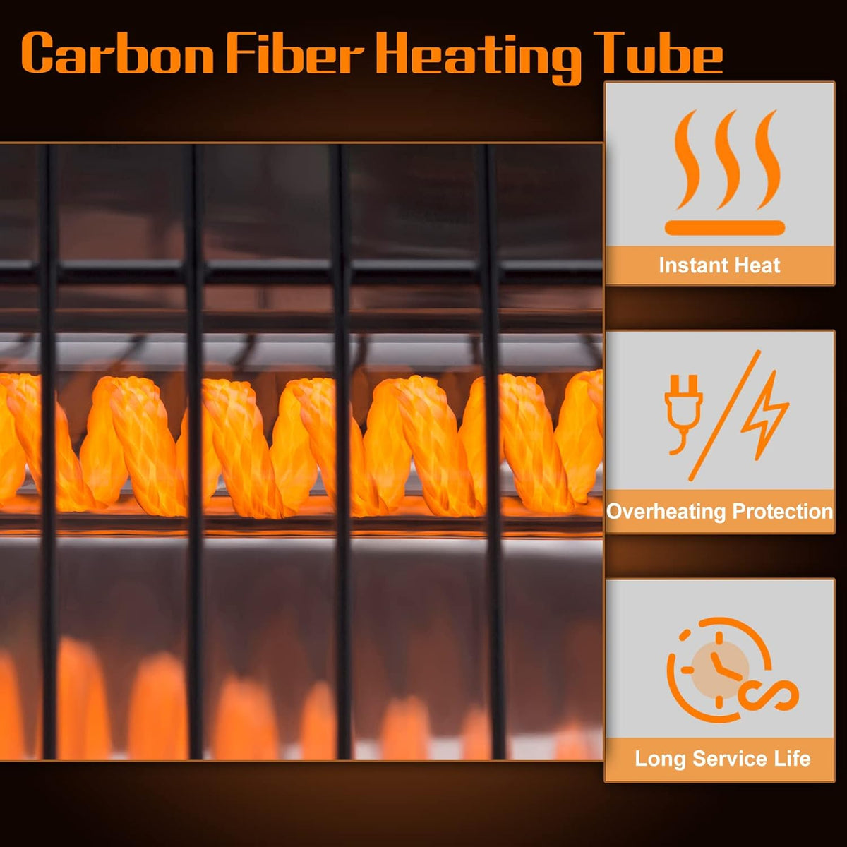 1500W Electric Infrared Patio Heater F911853