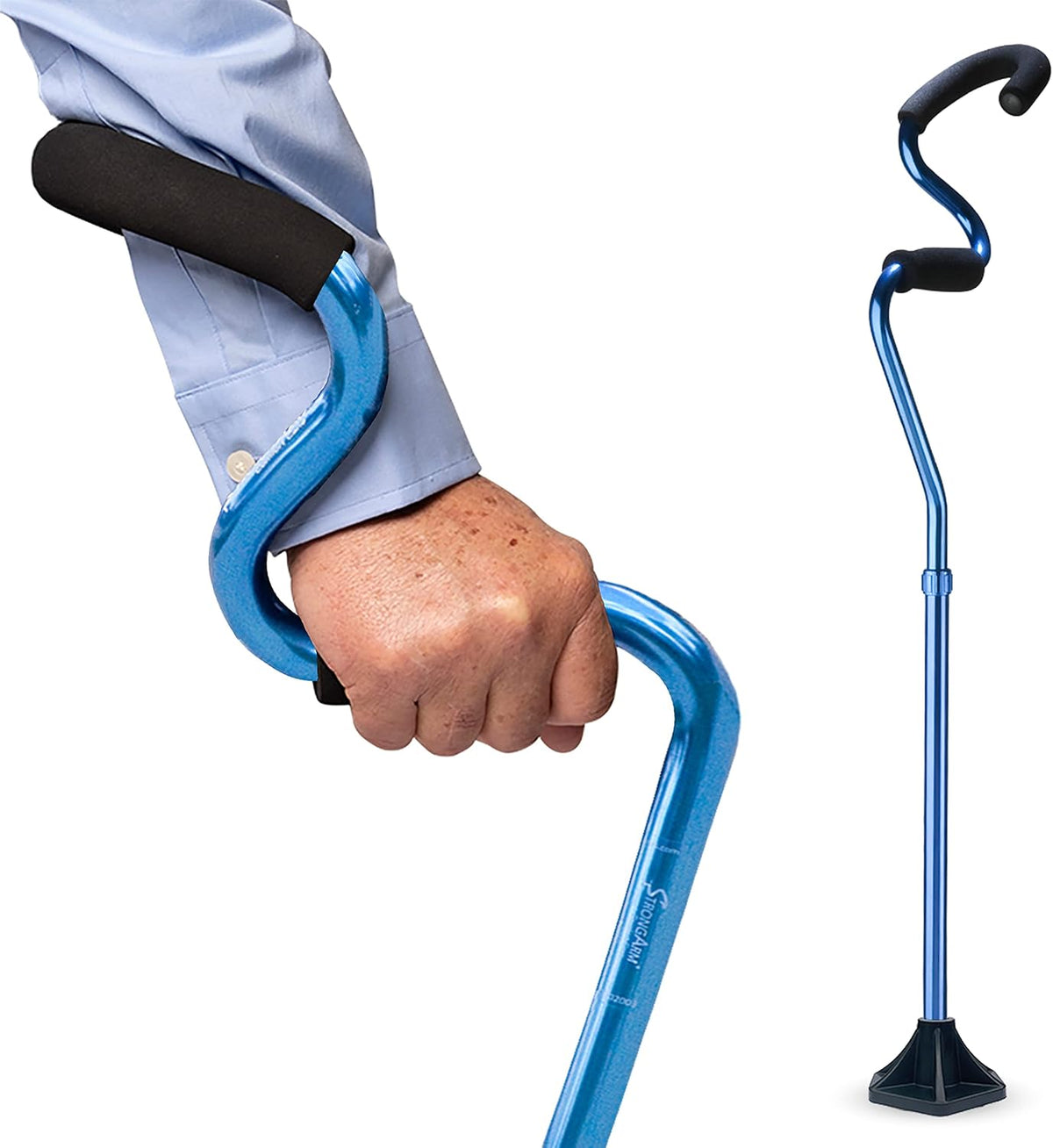 Lightweight Adjustable Self Standing Walking Cane R23402