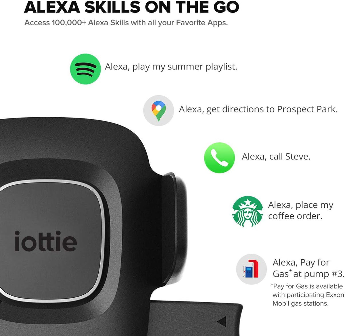 Car Mount Phone Holder with Alexa Built in X521