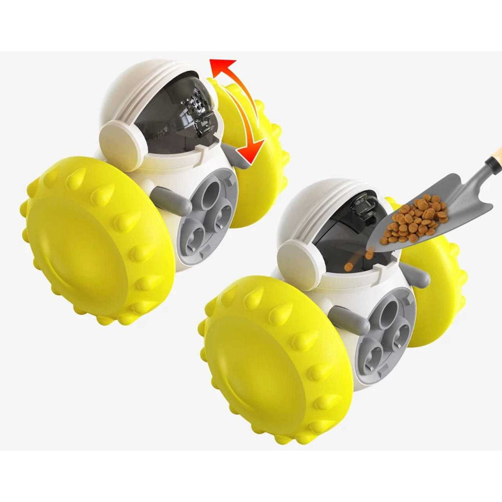 Robot Shaped Treat Dispenser Push Toy N1915
