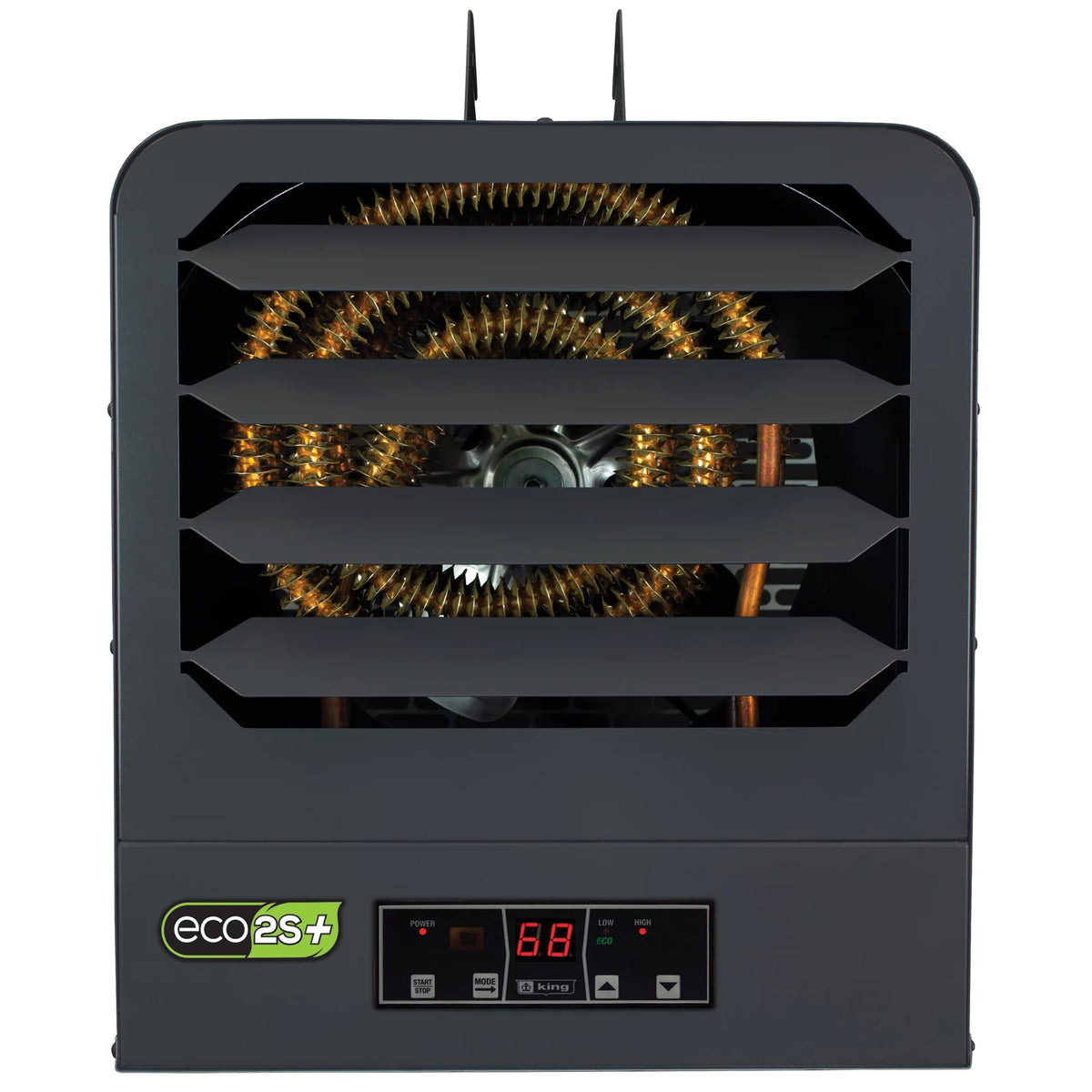 2-Stage Electric Garage Heater with Remote Sensor, 5KW / 240V, Gray R238