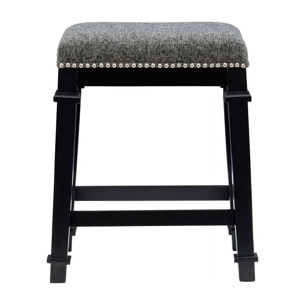 Black Wood Backless Counter Stool P463797