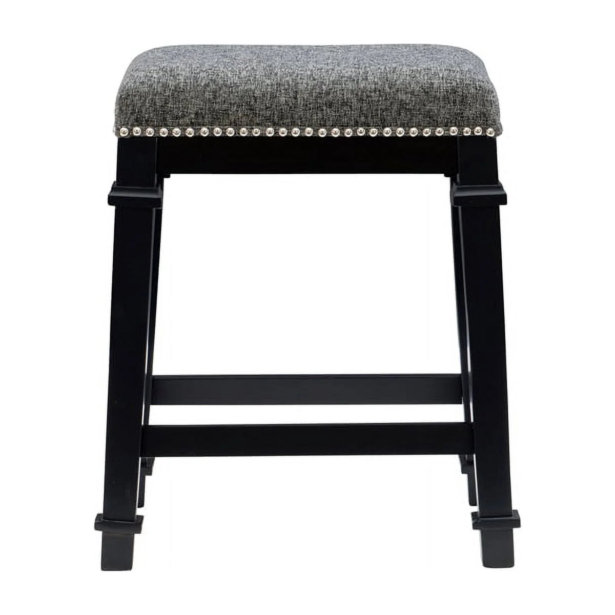Black Wood Backless Counter Stool P463797