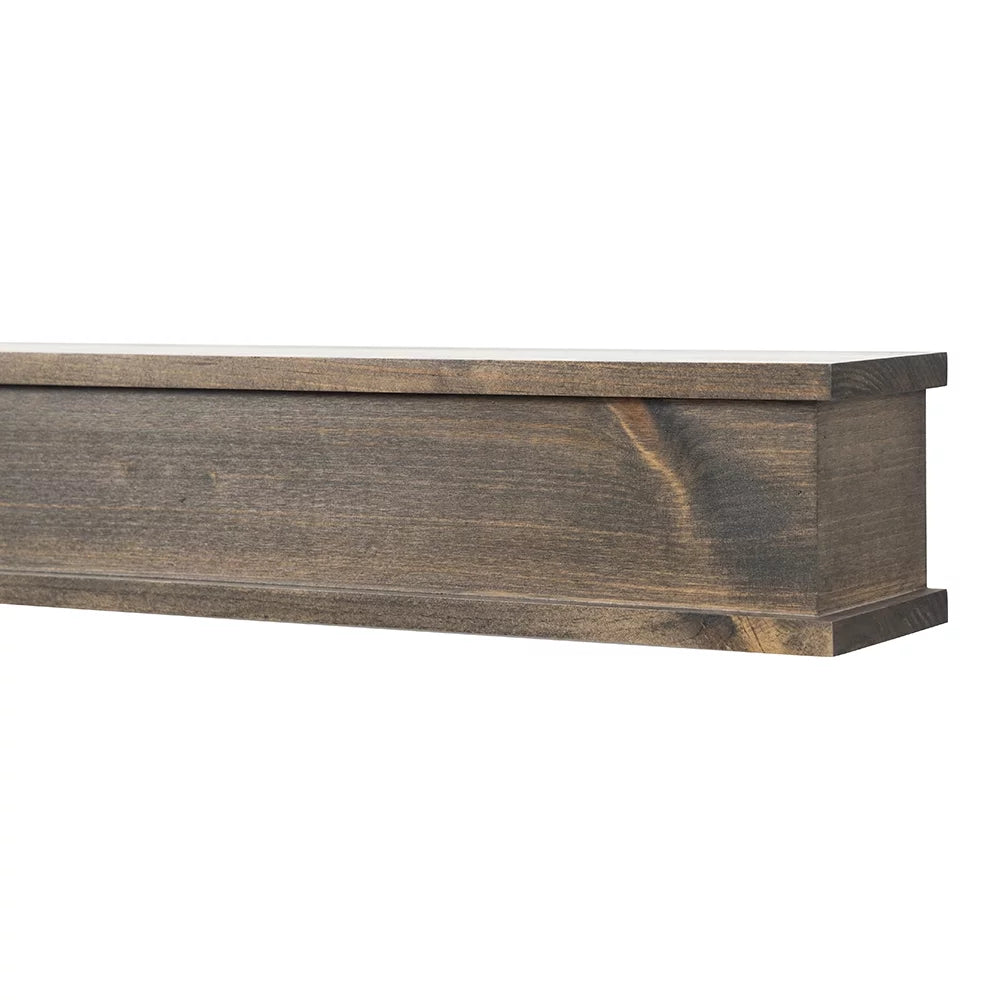 72 inch Floating Wood Fireplace Mantel Shelf X9175