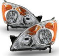 Chrome Housing Headlights Headlamps Assembly D5694