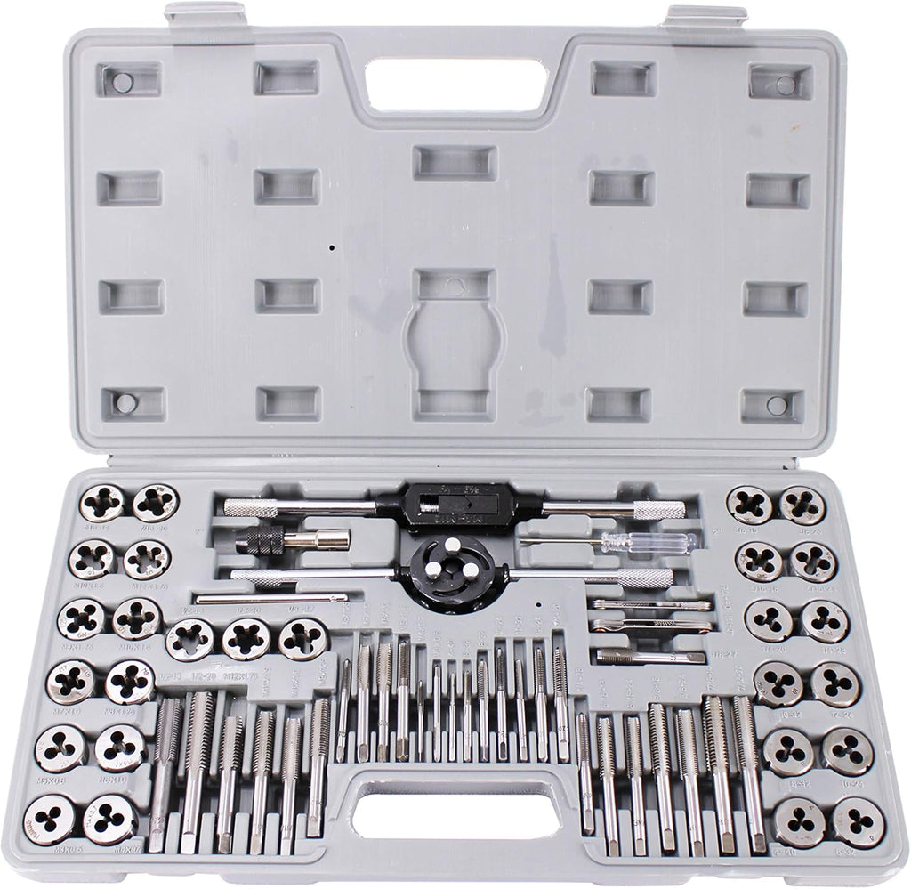 60 PCS Metric Tap and Die Set with Storage Case L6757