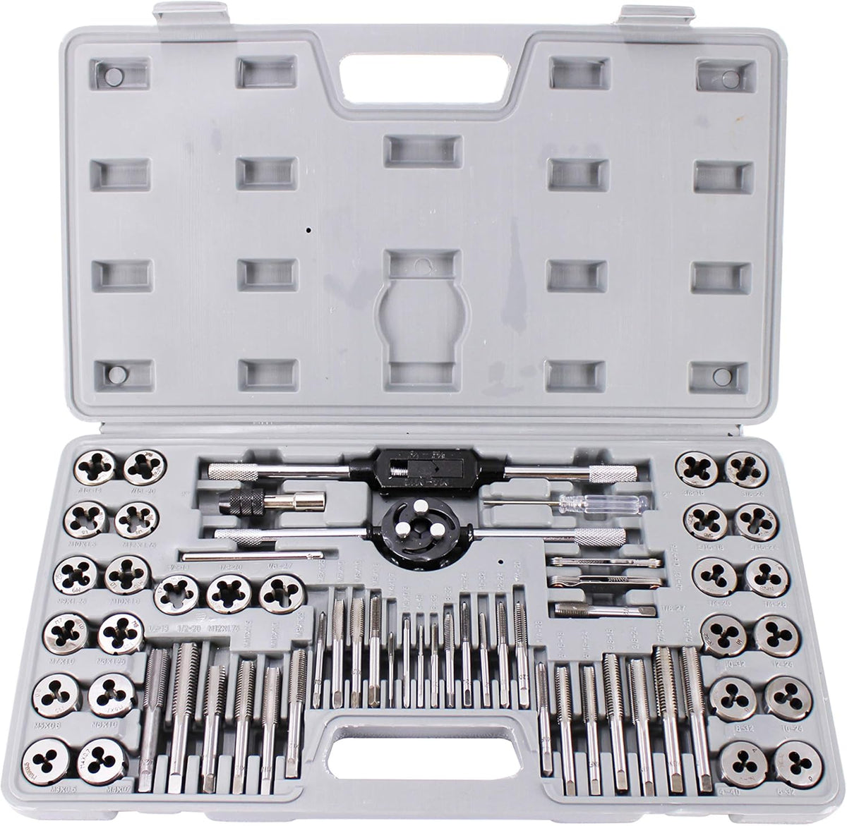 60 PCS Metric Tap and Die Set with Storage Case L6757