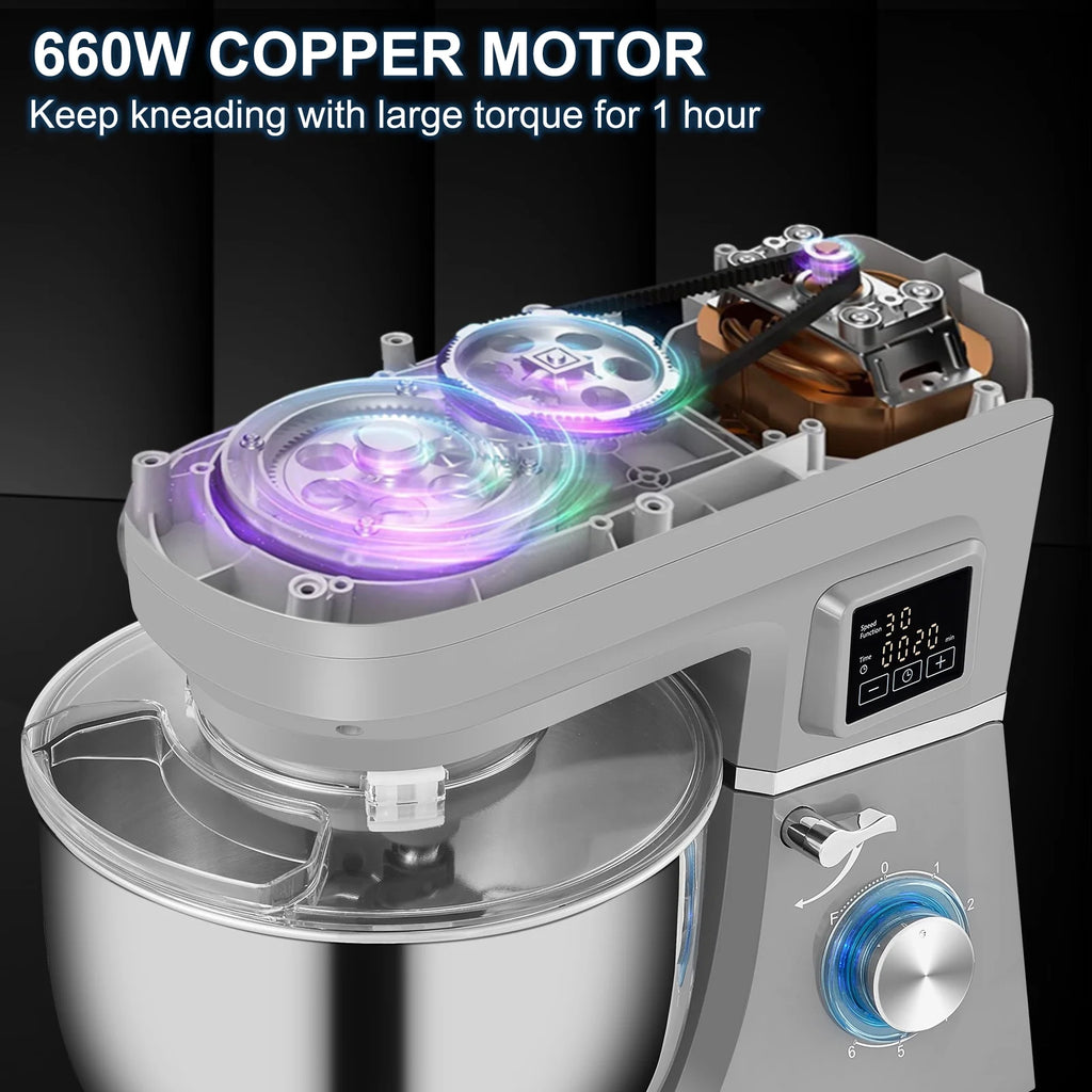 6-Speed Tilt-Head 7.4 Qt 450W Stand Mixer A9469