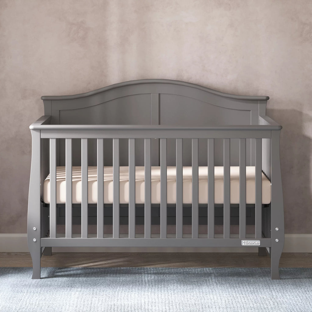 Cool Gray 4-in-1 Convertible Baby Crib Z2132